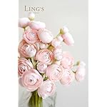 Ling's Moment Ranunculus Artificial Flower, Faux Silk Mini Ranunculus Flowers for DIY Bouquet, Bulk Fake Wedding Filler Flowers for Centerpieces Arrangements Bridal Shower Decorations, Blush Pink - Image 2