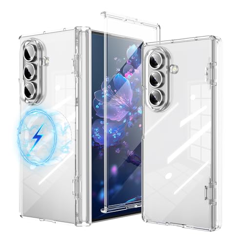 Coque Samsung Galaxy Z Fold 7 magnétique antichoc transparente avec protège écran verre