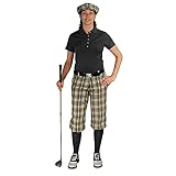 Golf Knickers Outfit - Stewart Collection - Matching Golf Cap and Over-The-Calf Socks: Ladies 'Par 5' - Khaki Stewart - 4