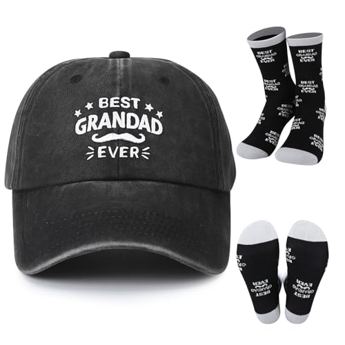 Meng Jiaran Mens Baseball Grandad Cap Hat Socks for Men