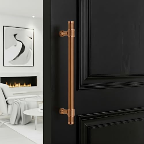 Plantex 12 Inch Main Door Handle/304 Grade Stainless Steel Handle for Door/Pull-Push Handle for Home/Office/3 Years Warranty Pack of 1 (APS-150, PVD Rose Gold)