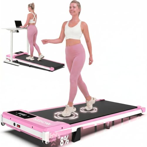 Image of ANCHEER Walking Pads, 2 in 1 Under Desk Treadmill 2.5HP Compact Running Machine with Remote Control, 300lbs Weight Capacity for Home /Gym /Office,Ultra-Quiet, Installation-Free