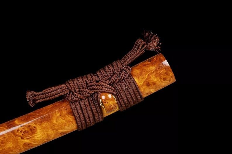 Handmade Japanese Tanto Sword L6 Steel Full Tang, Clay Tempered, Gifts for Him, Real Sword, Sharpen