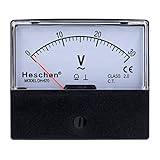 voltimetro analogico wikipedia Voltímetro AC 0-30 V. Heschen Voltímetro analógico rectangular de panel voltímetro 670 Style AC 0 – 30 V Clase 2,5