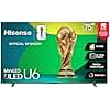 Hisense 75" Class U6 Series Best Value Mini-LED 4K UHD Smart HDR Gaming Fire TV (75U65QF, 2025 Model) - QLED, Native 144Hz, Motion Rate 480, Dolby Vision IQ, Dolby Atmos, Game Mode Pro, Alexa Built In