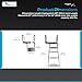 MARINE CITY 4-Step Telescoping Boat Ladder, 304 Grade Stainless Steel, Heavy Duty, Extra Wide Steps, for Transom Swim Decks, Marines, Boats, Ships, Yachts (Pack of 1)