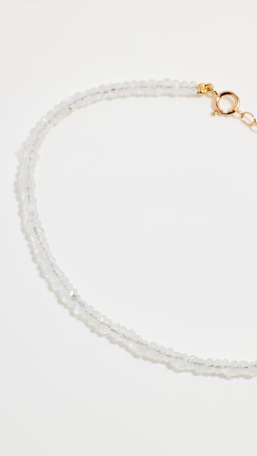 JIAJIA Women's 14k June Birthstone Bracelet, June - Moonstone, Clear, One Size - Image 3