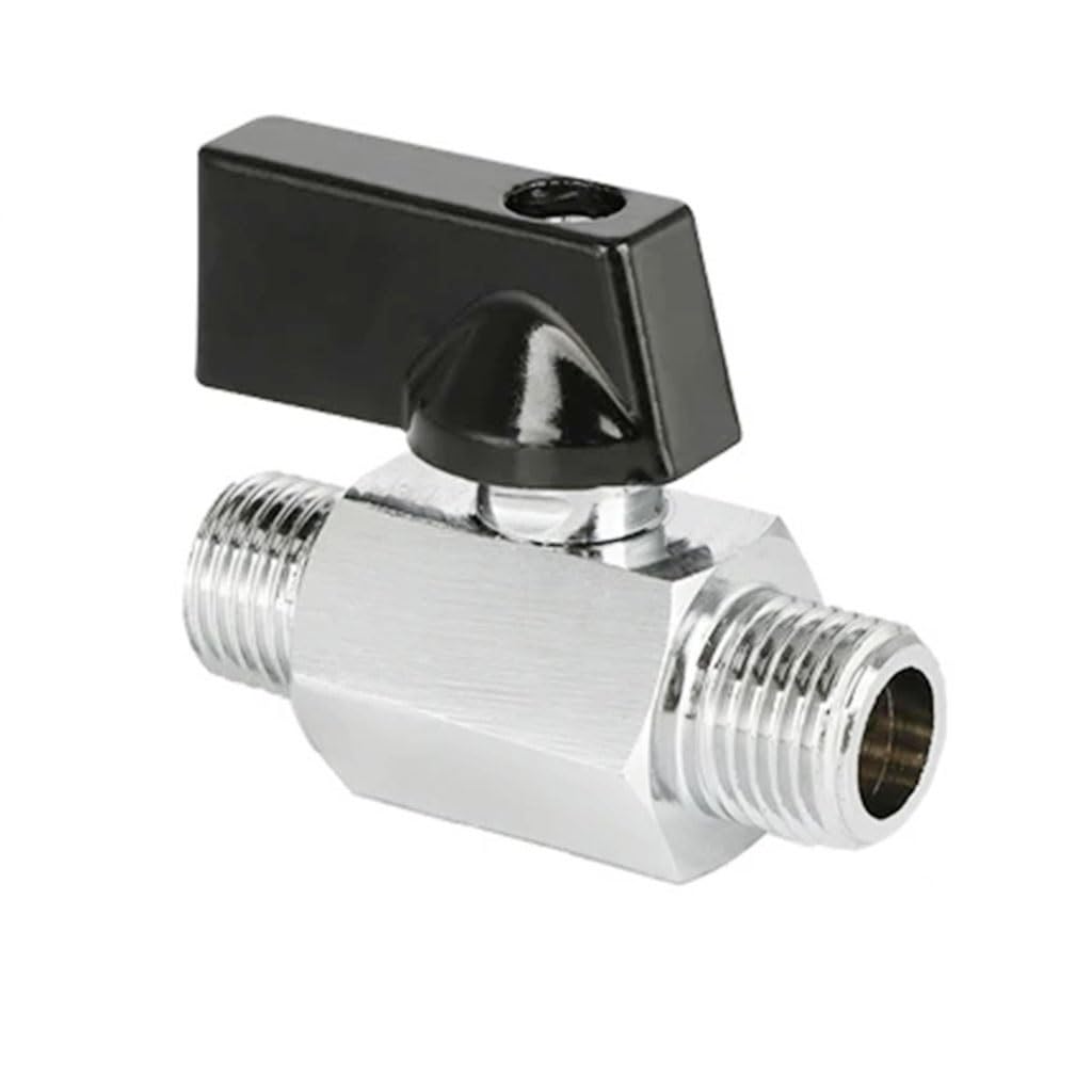 Ouhbndeaz Men's To Ball Valve 1Pcs Mini Brass Ball Valve 1/8" 1/4" 3/8" 1/2" Threaded To Fe Thread Shut Off For Air Water Gas Oil(,45293)