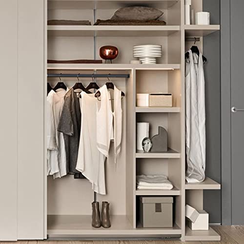 Barre de support pour placard barre penderie métal gris
