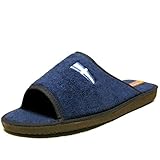  DOCTOR CUTILLAS, Mod. 12253G, Zapatillas Hombre casa en Tejido Rizo Color Azul Marino (Azul, Numeric_45)