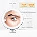 tubbede 20X Magnifying Makeup Mirror with 3 Level LED Lights, 360° Rotation, Strong Suction, Portable Travel-Friendly Design, Perfect for Precision Grooming and Flawless Makeup Application