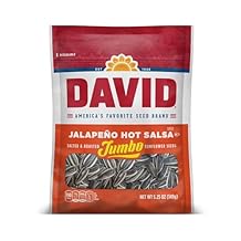 David Seeds Sunflower Seeds, Jalapeno, 5.25 oz - Pack of 6