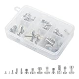 UTEBIT 30 Stück Kamera Schraube 1/4 auf 3/8 Gewindeschraube, Mehrfach Modellnummer:M2 M2.5 M3 M4 1/4 3/8, Camera Screws Komplett für Kugelkopf, Stativ, Einbeinstativ, Schnellwechselplatte