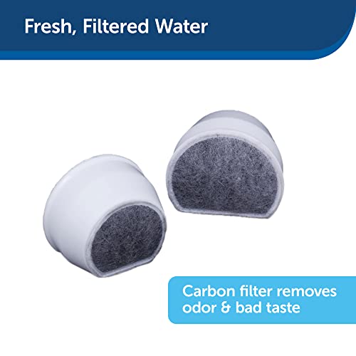 PetSafe Ersatz-Aktivkohlefilter für Drinkwell-Keramik-Trinkbrunnen, Sauberes Trinkwasser für Hunde und Katzen, 4er Pack