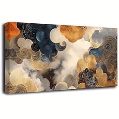 Black and White Golden Abstract