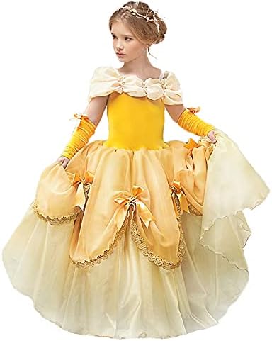 Princess Belle Dress up Halloween Fairy Costume for Liberia | Ubuy
