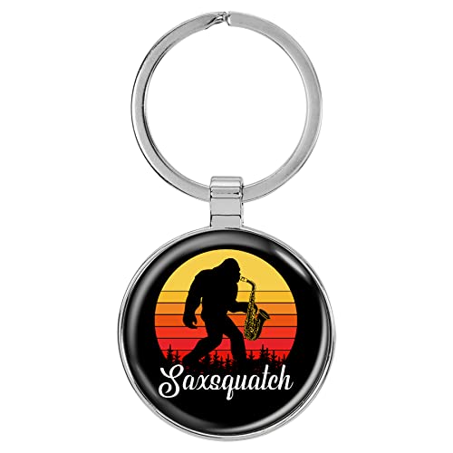 Image of Bigfoot 1.5 inch x 3 inch Domed Keychain Backpack Pull