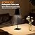 Lsoppn 2-Pack Rechargeable Cordless Table Lamps, Battery-Operated Wireless Minimalist Table Lamp, 3 Colors Stepless Dimming LED Adjustable Height Table Lamp for Dining/Bedside/Camping (2, Black)