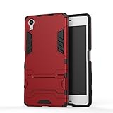 For Sony Xperia X Case, Cocomii Iron Man Armor NEW [Heavy Duty] Premium Tactical Grip Kickstand Shockproof Hard Bumper Shell [Military Defender] Full Body Dual Layer Rugged Cover F5121 F5122 (Red)
