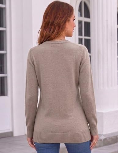 [Prime] MAPICK Women's Crew Neck Knit Wool Blend Pullover Sweater - image 5
