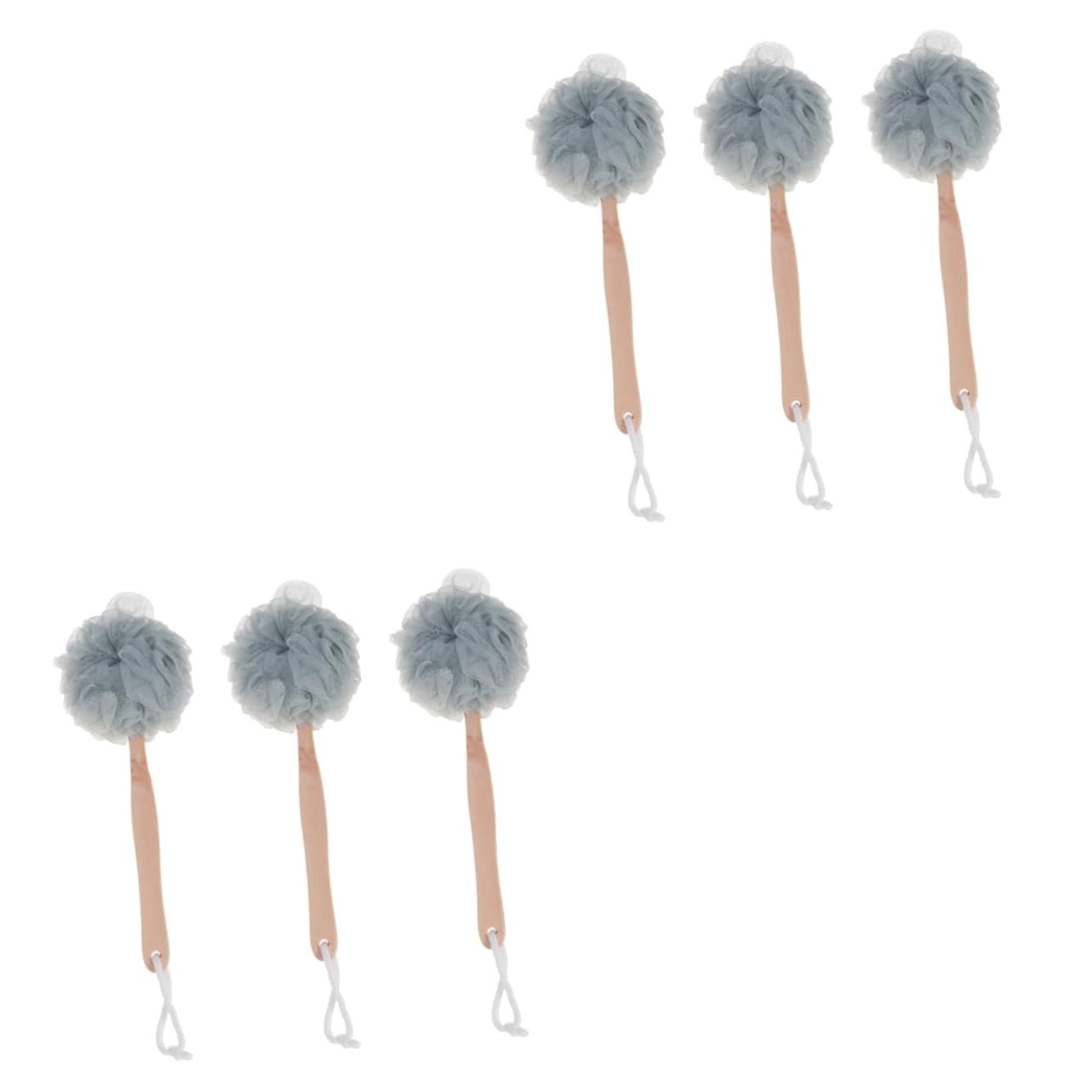 Angoily Cepillar 6 Piezas cepillo de esponja de ducha bola de ducha exfoliante puf de ducha esponjas depurador de ducha flor de baño con asa limpio toalla de baño hombre Iniciar sesión