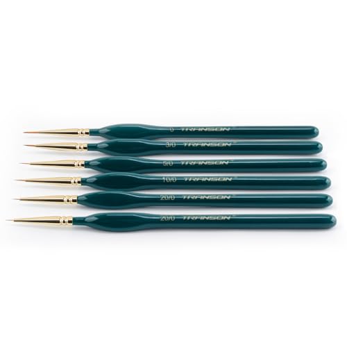 Transon SJGGX6 Detail Thin Paint Brush Set 6Pcs thumb #4