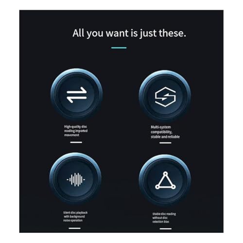 Uxsjakjsd Unidad Óptica Externa de BLU-Ray USB 3.0, Lectora BD-Combo 3D Portátil, Reproductor de CD y DVD, Grabadora para Ordenador Portátil. - imagen 5