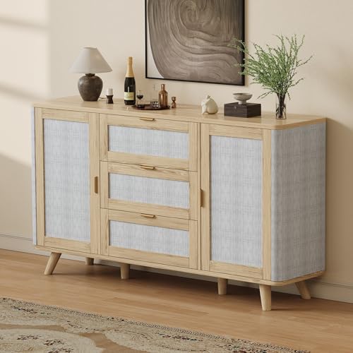 FAVSH 63" Large Farmhouse Sideboard Buffet Cabinet