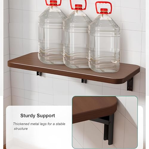 Gain de place petits espaces avec le bureau mural pliable en bois - 3