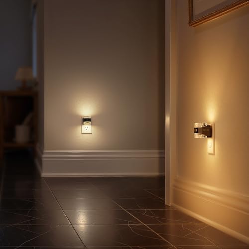 Image of Briignite Motion Sensor Night Light 2Pcs Bubble Night Lights Plug into Wall | Modern 5CCT Dimmable Nightlights, Dusk to Dawn Sensor Nightlight for Bathroom Bedroom Hallway Kitchen