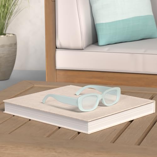 Image of BUTABY Rectangle Sunglasses for Women Retro Driving Glasses 90's Vintage Fashion Narrow Square Frame UV400 Protection