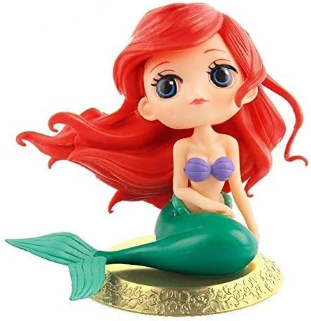 Big Eyes Mermaid Doll Cake Topper, Super Cute Cake Cupcake Topper for Christmas,Wedding Birthday Party Decoration(Gloden)
