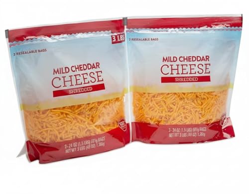 Mild Cheddar Shreds , Tasty on tacos and salads .