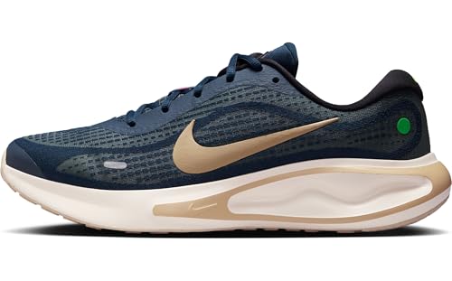Nike Journey Run Men's Road Running Shoes (FN0228-403, Armory Navy/Green Strike/Pale Ivory/Desert Khaki)