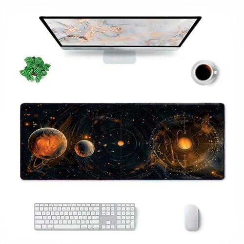 Mouse Pad Gamer Deskpad Speed Extra Grande Profissional com Borda Costurada - Constelação