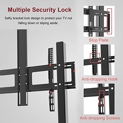Soporte móvil resistente para TV REMYS para 40-75 pulgadas miniatura 4