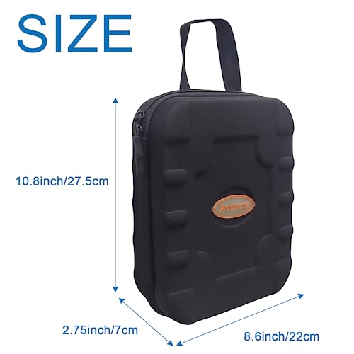 Aventik Fishing Tackle Binder Estuche rígido de EVA para almacenamiento y organización de cebos y aparejos de pesca resistente al agua (negro) miniatura 2