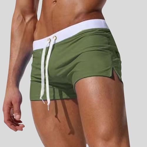 Mens Swimwear Beach Short Swim Trunks Elastic Athletic Swimming Shorts Male Swimsuit Surfing Swim Shorts2