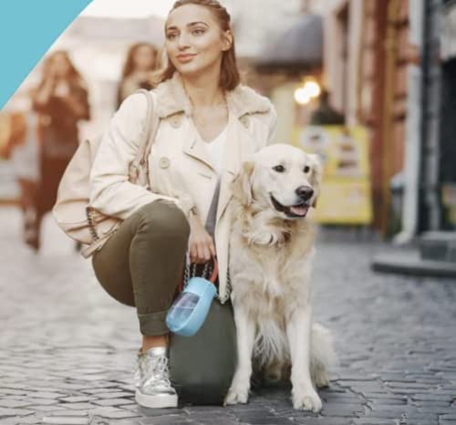 NEW PET SOLUTIONS Foldable, Portable Dog Water Bottle for Walks, Hikes & Travel. PAWeSOME, Compact, Easy-to-Carry, Pet… - Image 3