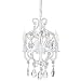 'Tiffany Collection' Mini Crystal Swag Chandelier Lighting with 3 Lights, Nursery Kids Children Room, W8.5" X H10.5"