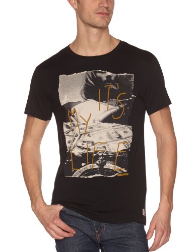 Japan Rags - T-Shirt - Homme - Noir (0001 Black) - S