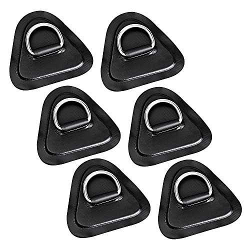 TOBWOLF Confezione da 6 toppe ad anello a D da