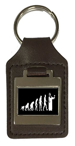 Porte-clés en cuir gravé évolution magistrat pour le quotidien des professionnels du droit