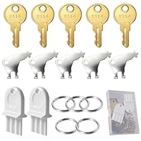 LEONTOOL 17-teiliges Papierhandtuchspender-Schlüssel mit Metallringen, Universal-Toilettenpapierspender, Schlüssel-Set, Ersatzschlüssel, kompatibel mit Georgia Pacific, E114 Papierhandtuchspender und