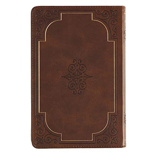 Walking With God Devotional - Brown Faux Leather Daily Devotional For Men & Women 365 Daily Devotions #TOP1