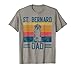 Hund Papa - Vintage St. Bernard Dad T-Shirt
