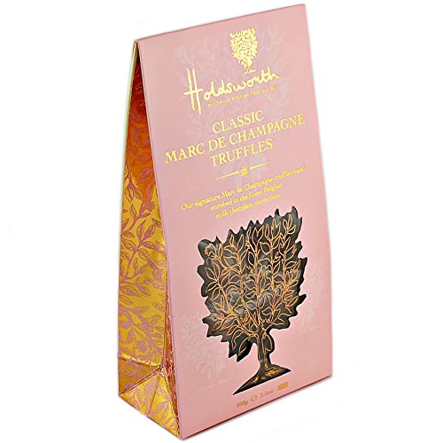 Holdsworth Chocolates Treats - Milk Chocolate Marc De Champagne Truffles - 100g