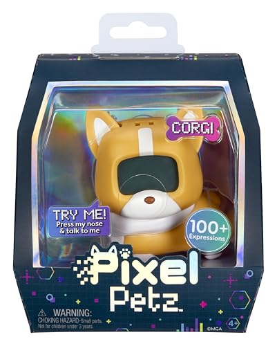 MGA Entertainment Pixel Petz - Corgi - Interaktiver Digitaler Haushund - Geeignet für Kinder ab 4 Jahren