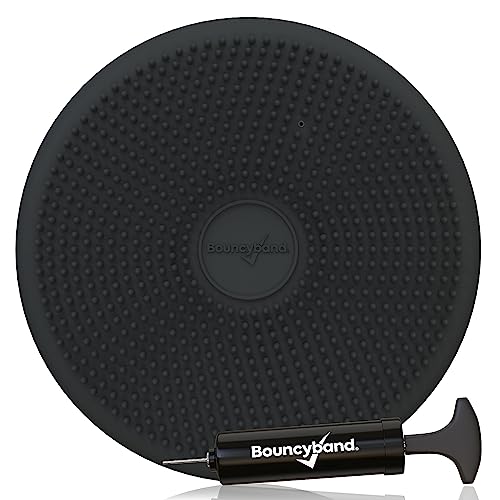 Image of Bouncyband - Wiggle Seat - Gray, 13 inch D - Large Sensory Cushion for Kids Ages 6-18+ - Promotes Active Learning, Improves Student Productivity, Includes Easy-Inflation Pump