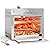 BIG HORN OUTDOORS Portable Infrared Broiler Propane Gas Grill, 1500 Degree Stainless Steel Tabletop Quick Cooking Steak Grill for Meat, Seafood, Veggies